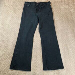 Levis Womens 14 Denim Jeans Faded Black 512 Boot Cut Slimming Western High Rise